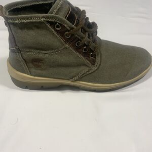 Timberland MEN'S Size 7 CITY BLAZER MIXED-MEDIA CHUKKA BOOTS Hikers Green‎ EUC